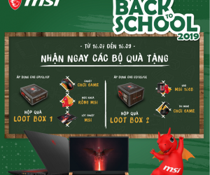 Mua MTXT MSI tặng ngay bộ quà tặng BTS hấp dẫn