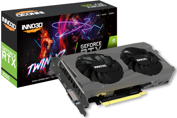 Card màn hình VGA INNO3D GeForce RTX 3050 6GB TWIN X2