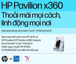 Mua máy tính xách tay HP 14/15 và HP Pavilion/ HP Pavilion x360 tặng ngay chuột HP Z3700
